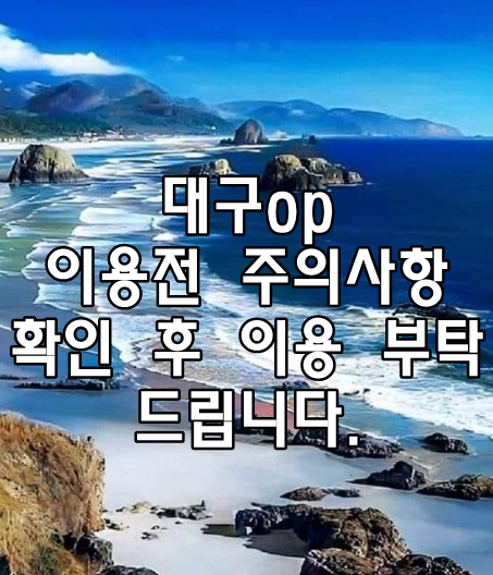 대구op 이용전 주의사항 확인 후 이용 부탁 드립니다