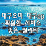 대구오피 대구op 확실한 서비스 좋은 퀄리티