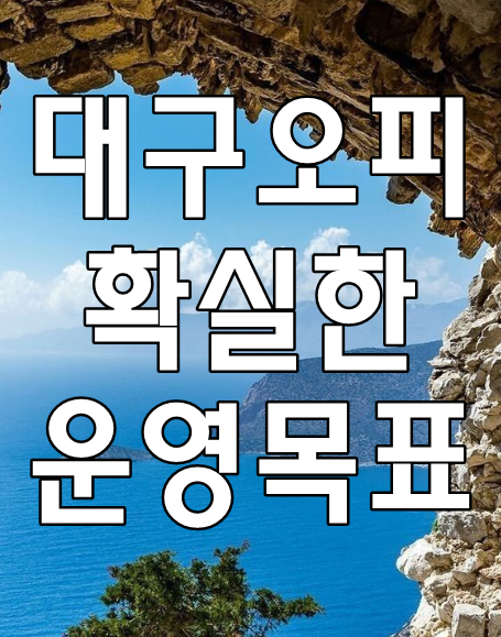 대구오피 확실한 운영목표